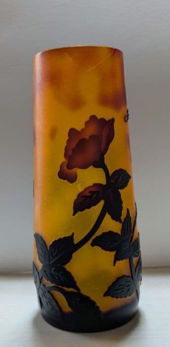 【エミールガレ】 花のガラス製花瓶