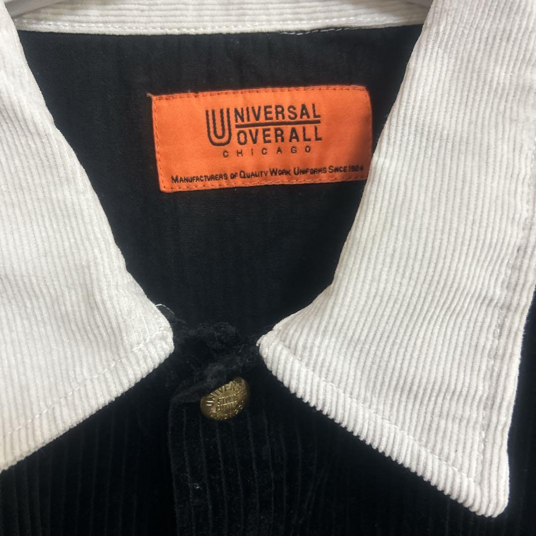 ユニバーサルオーバーオール　セットアップ　コーデュロイ　メンズ　黒　M