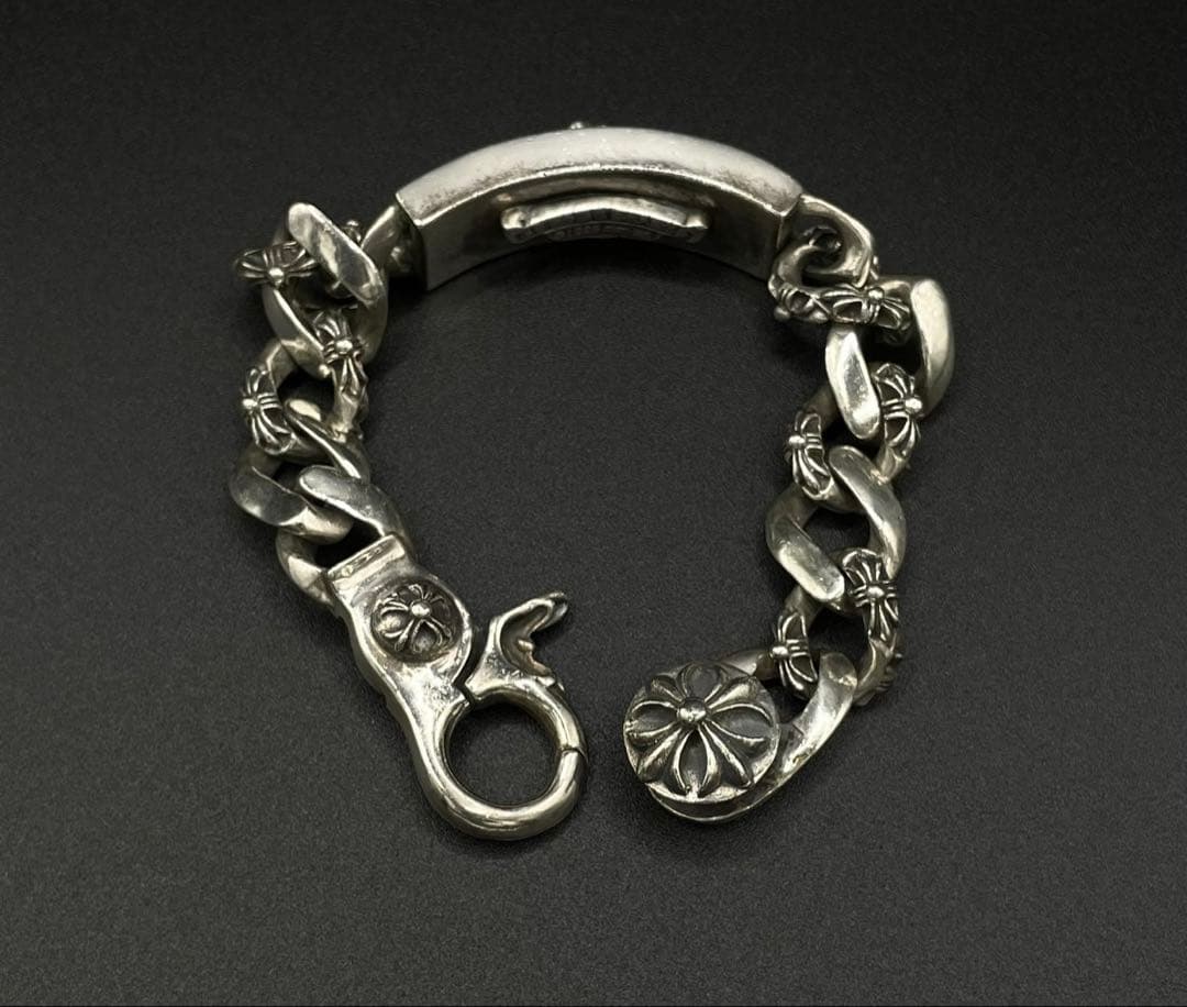 ダガー IDブレスレット ファンシーチェーン クリップブレスレット 925