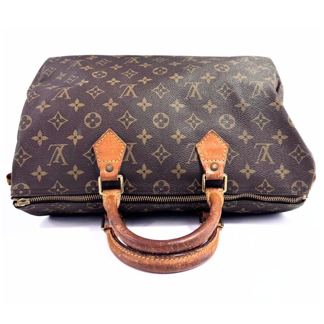 訳アリ☆ルイヴィトン モノグラム スピーディー35 ハンドバッグ ボストンバッグ