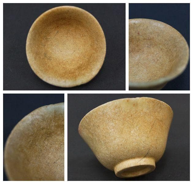 山中塗 柴岡籐泉造 貝徳利 螺鈿徳利 古玉盃 二点セット / 酒器