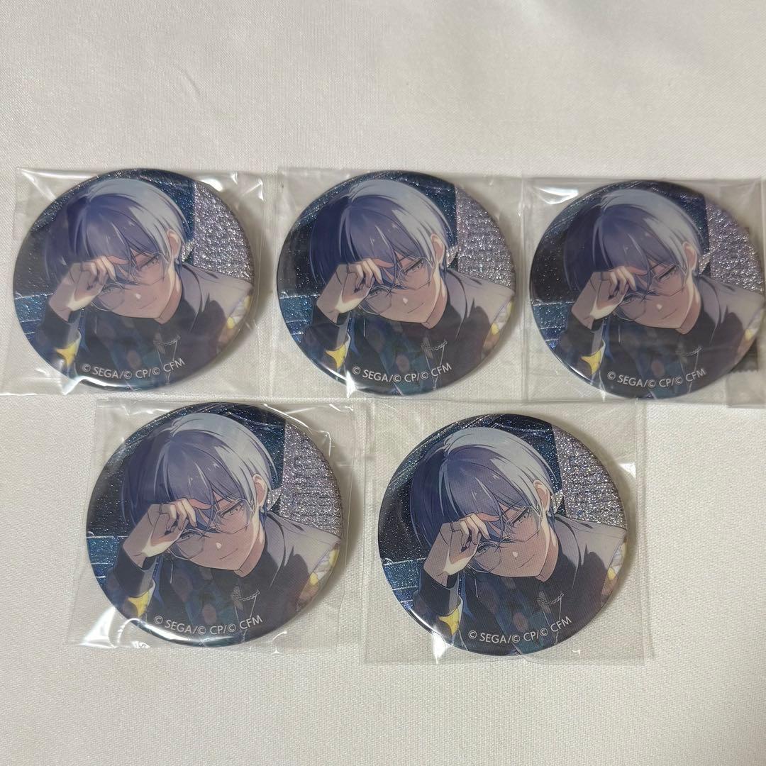 プロセカ グリッター 缶バッジ カラパレ 42A 青柳冬弥 5点