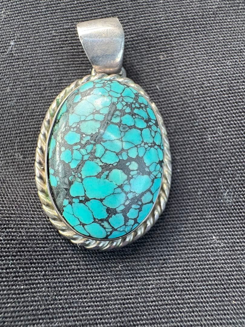 ターコイズ シルバーペンダント 925 トップ