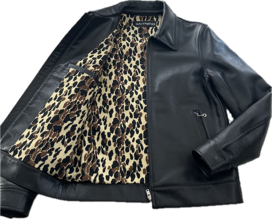 【美品】WACKO MARIA ワコマリア　シングルライダースジャケット 本革