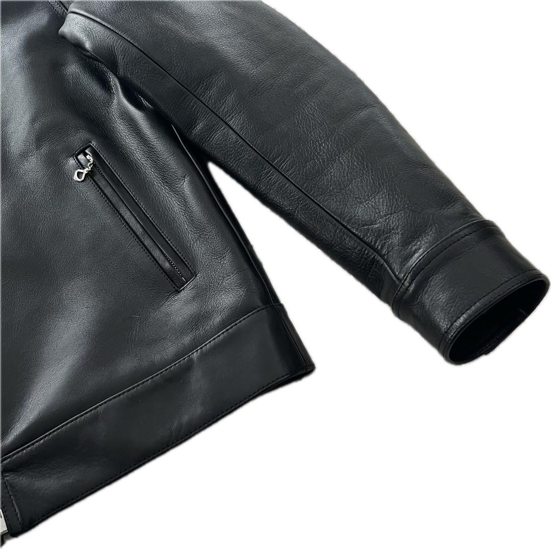 【美品】WACKO MARIA ワコマリア　シングルライダースジャケット 本革