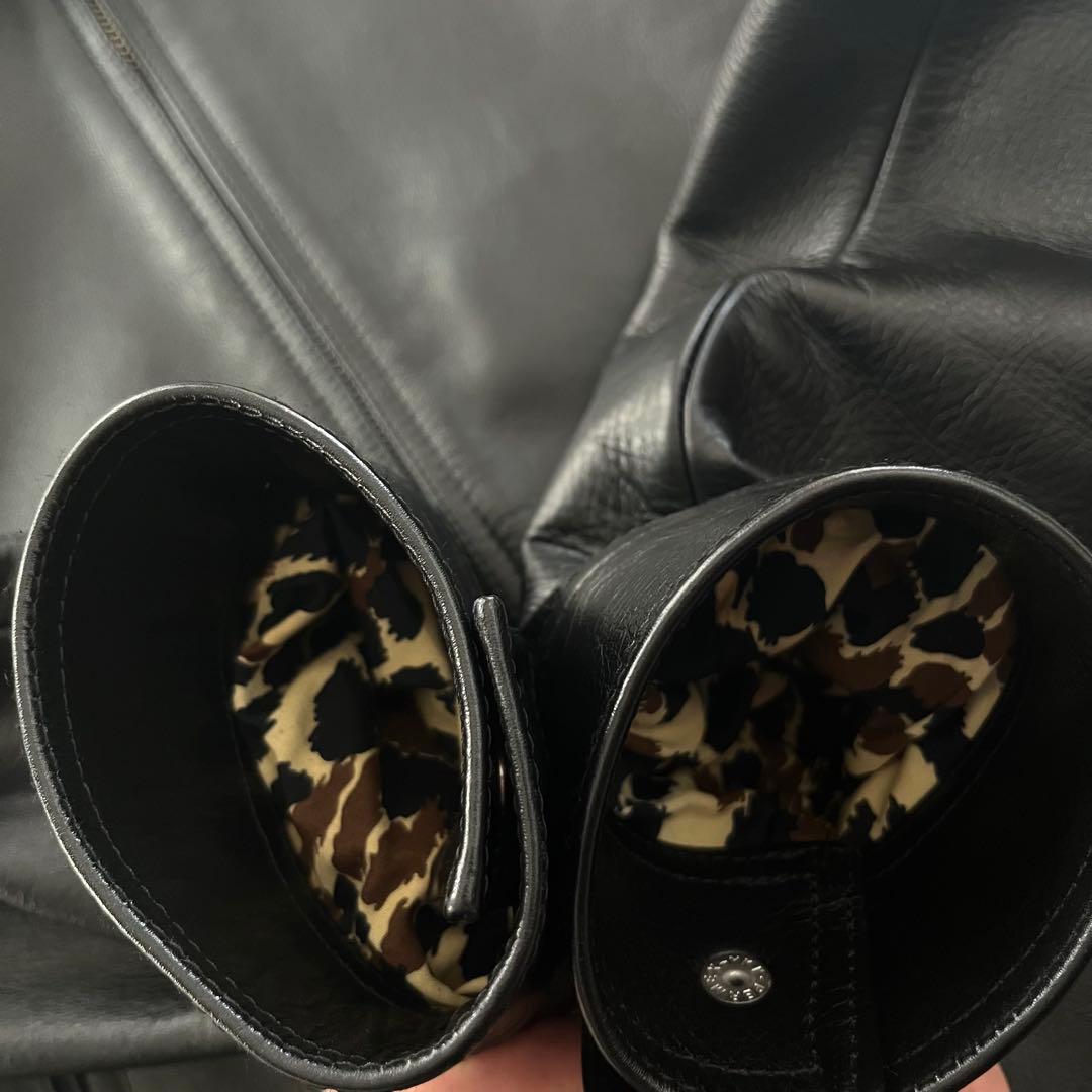 【美品】WACKO MARIA ワコマリア　シングルライダースジャケット 本革