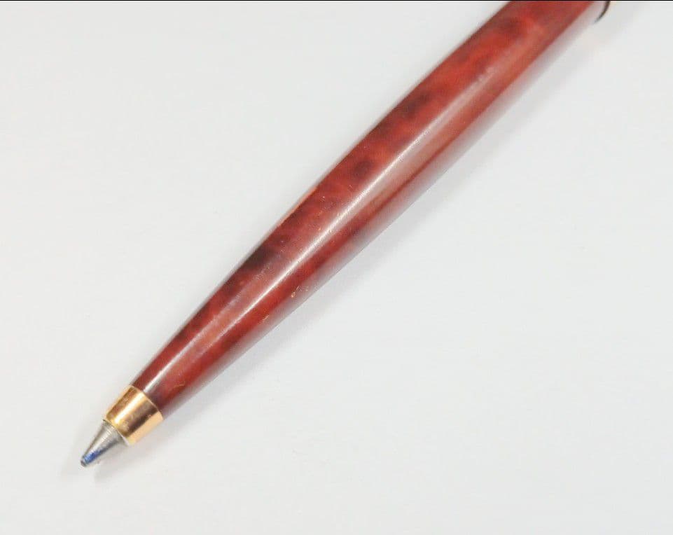 パーカー（Parker）ブラウンマーブル模様　万年筆とボールペンのセット