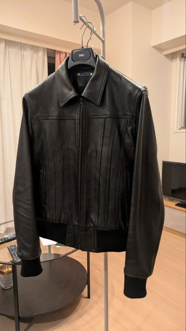 マインデニム　レザーブルゾン　　サイズ2