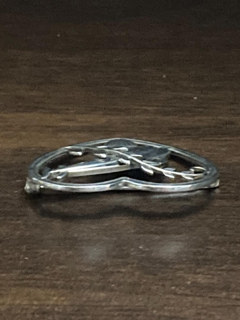 ジョージジェンセン イルカ ハート シェル リーフ ブローチ 312 925