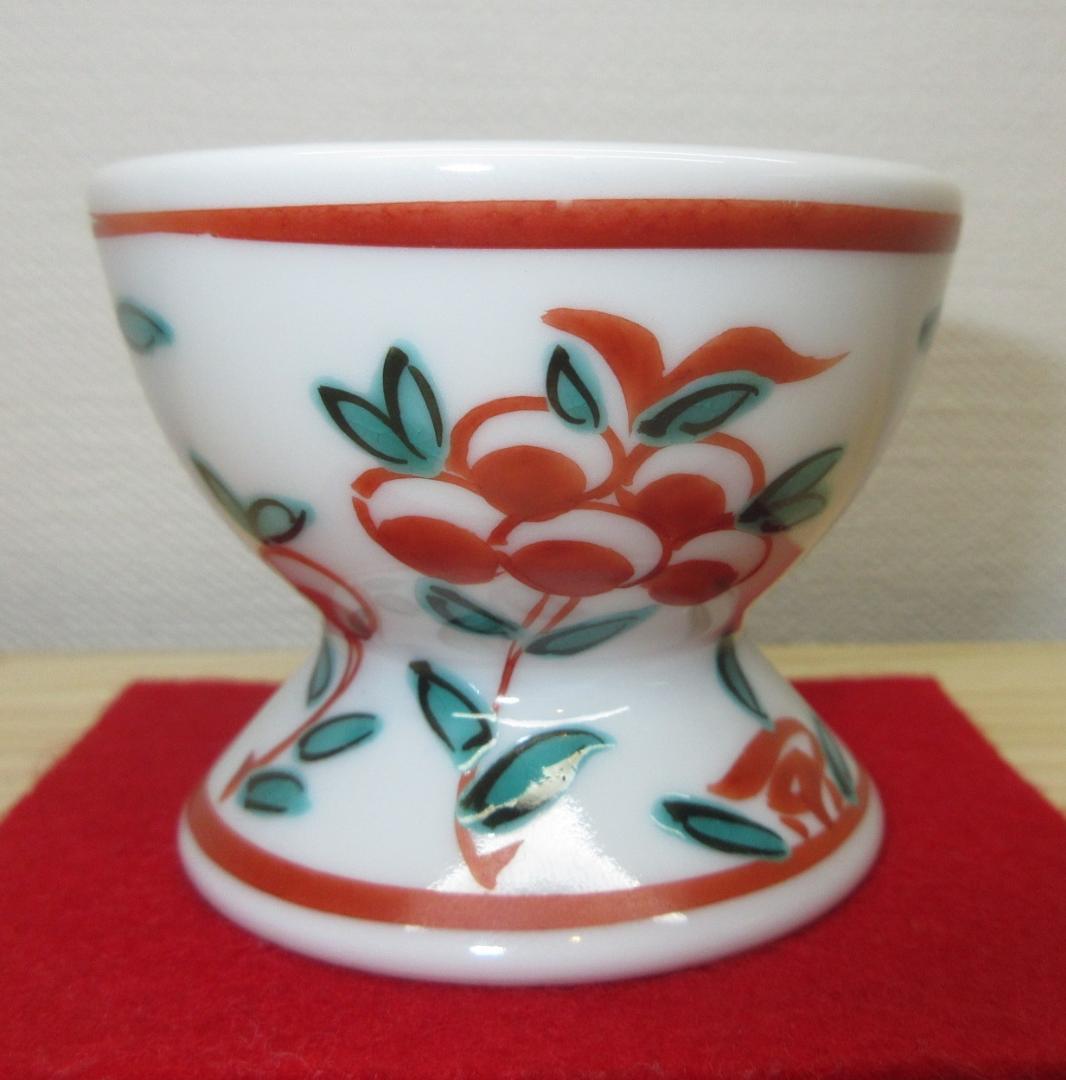 送料込【逢絢亭】茶道具 蓋置 京焼 呉須 赤絵 千切蓋置 小峠丹山 共箱入り