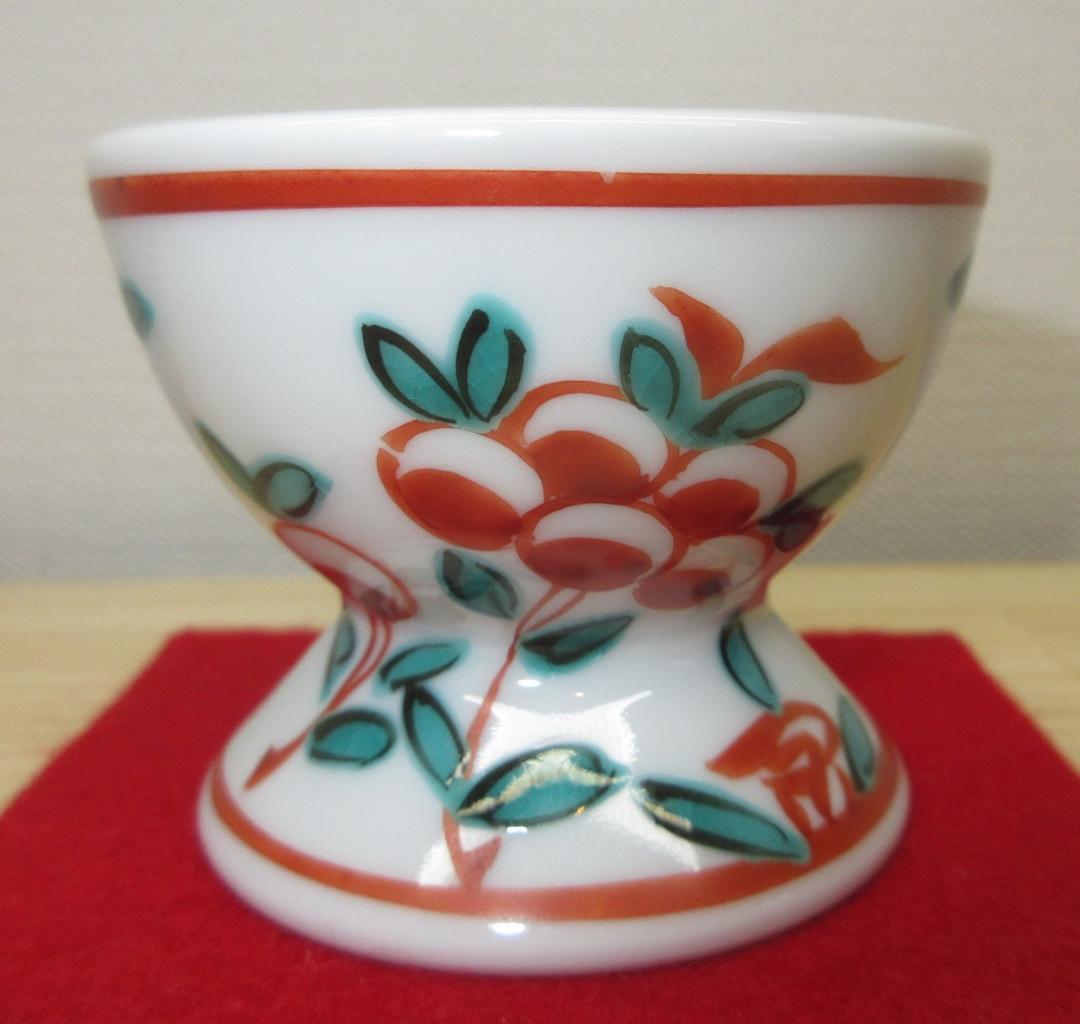 送料込【逢絢亭】茶道具 蓋置 京焼 呉須 赤絵 千切蓋置 小峠丹山 共箱入り