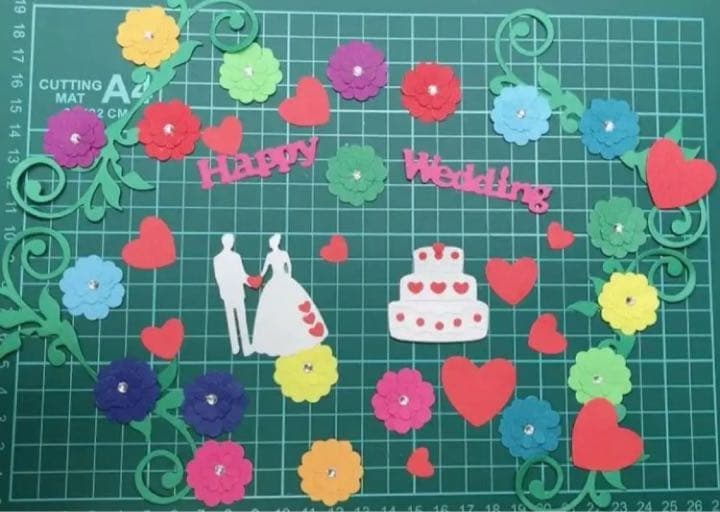 アルバム飾り　クラフトパンチ　ウェディングセット　オーダー受付中です(^^)v