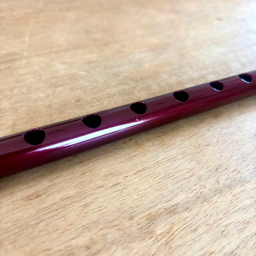 篠笛 青森ねぶた　赤　塗り