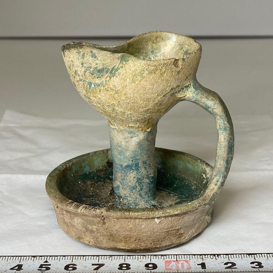 古代 ギリシャ 水注 H8.2cm 東キ7-1206☆2F