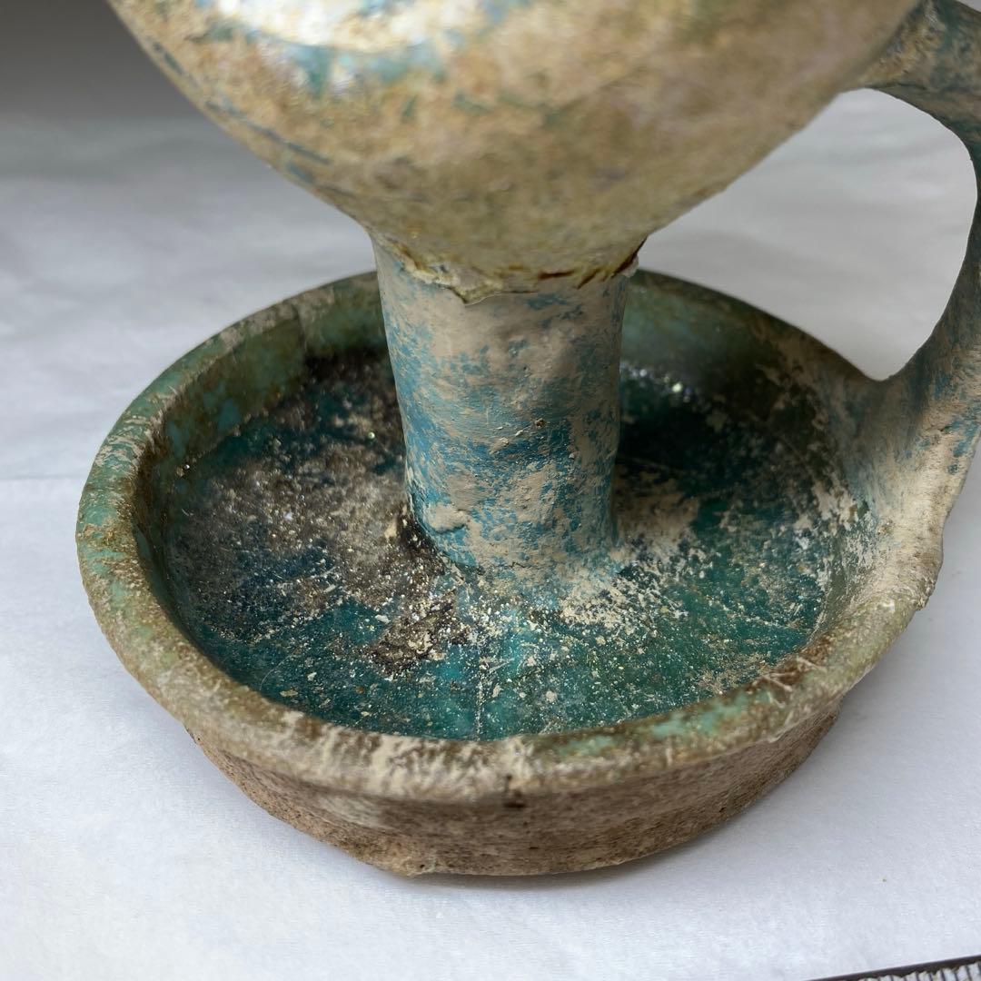 古代 ギリシャ 水注 H8.2cm 東キ7-1206☆2F