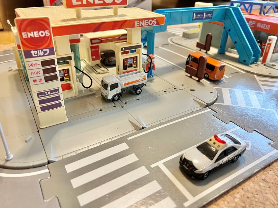 トミカ つながる道路 立体交差&歩道橋セット トミカタウン付き　レア