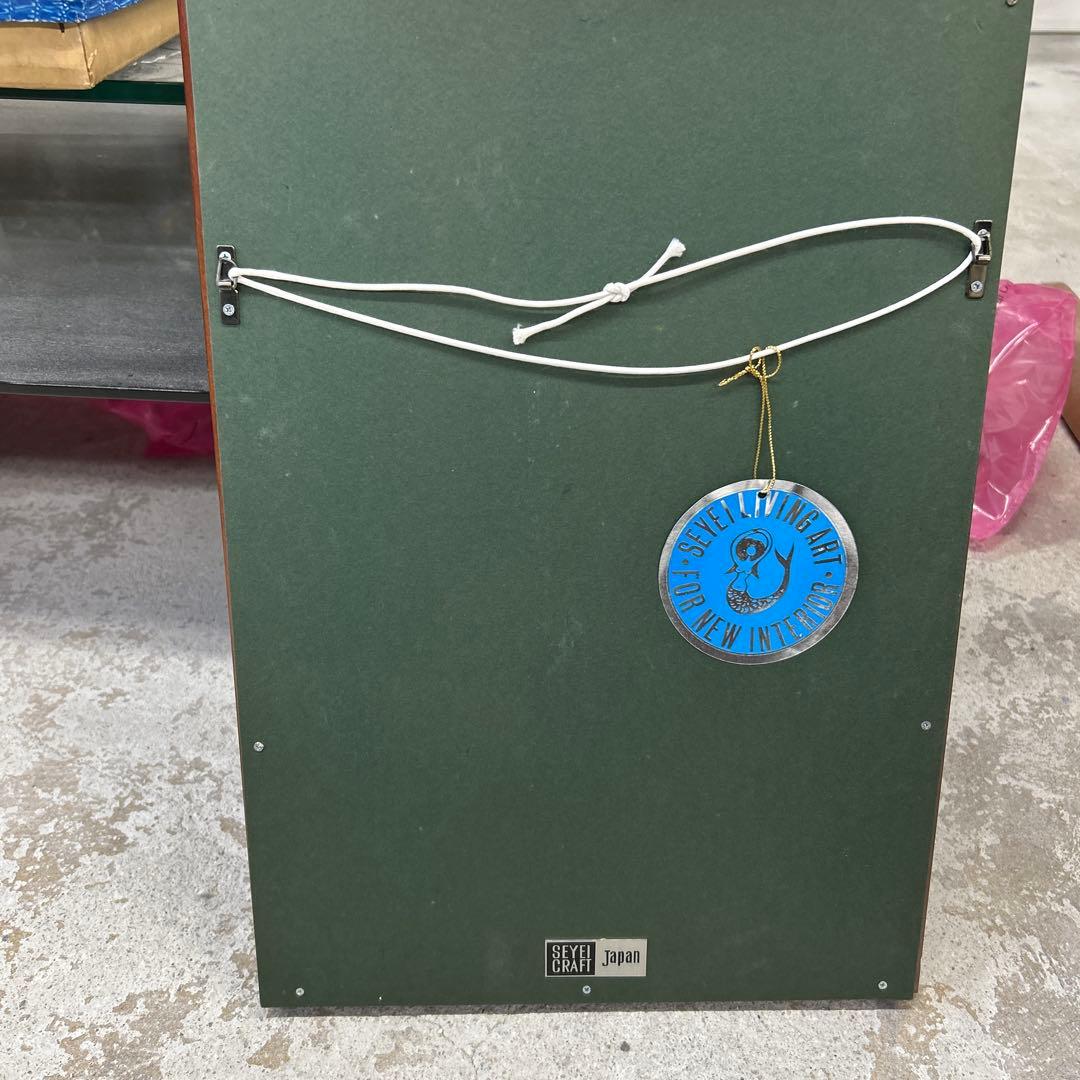 陶器風女性像アート 日本製　50×34