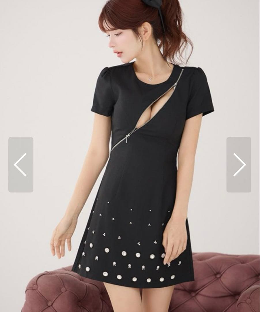 an アン キャバドレス フレアドレス 袖あり