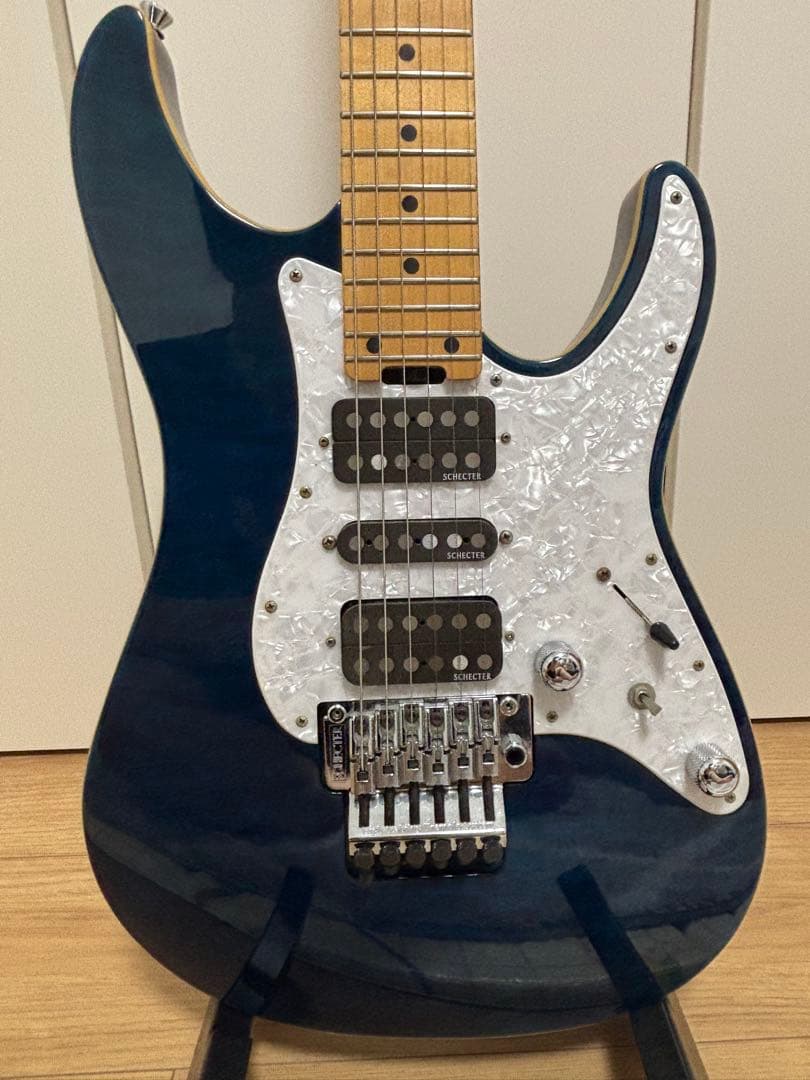ギター SCHECTER SD-2-24-AL - See thru Blue
