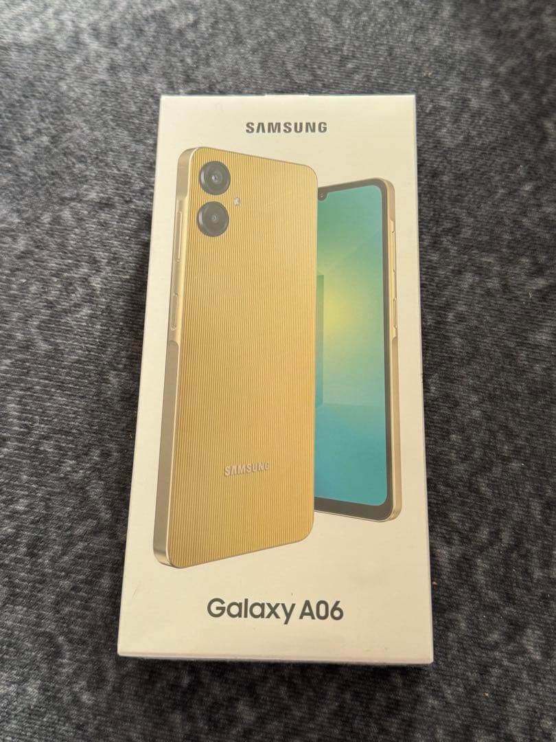 SAMSUNG Galaxy A06 ゴールド SIMフリー 未使用品