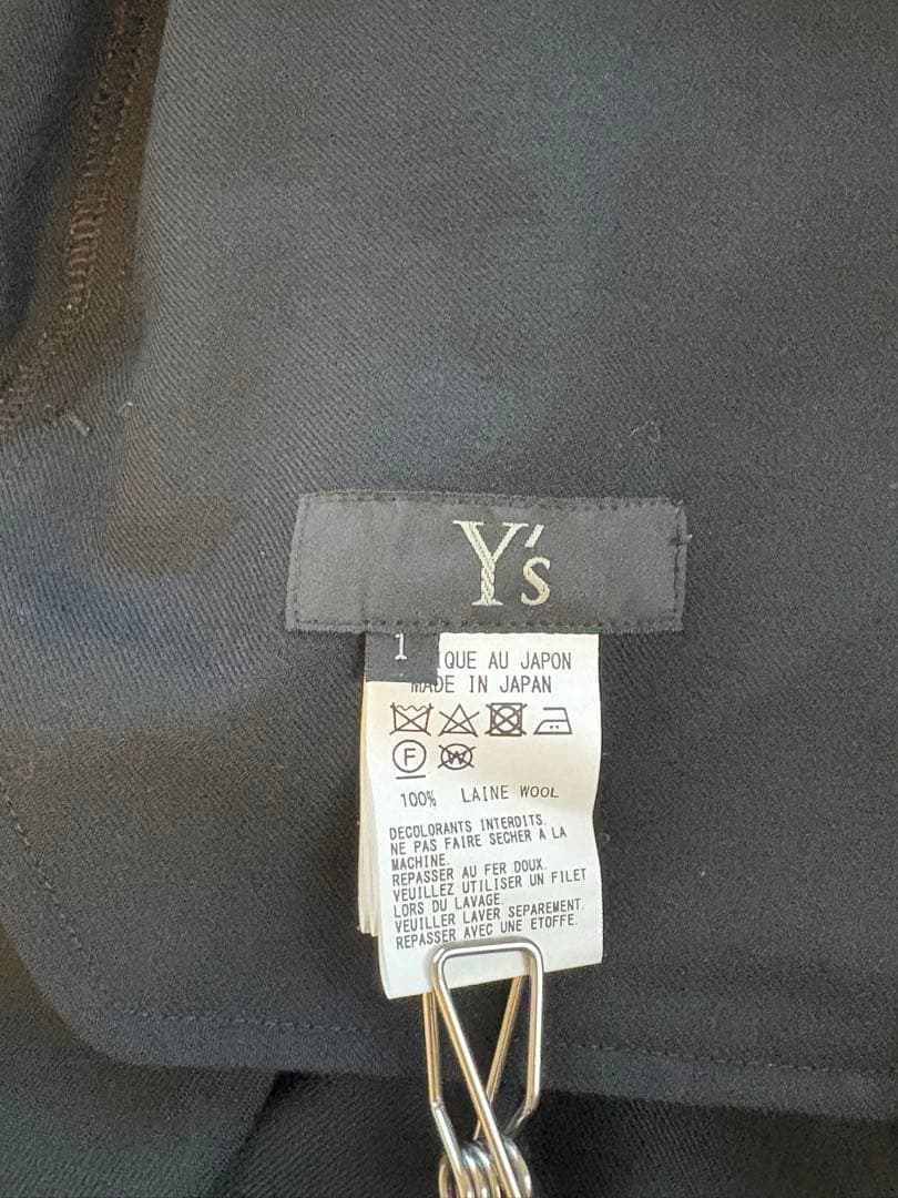 Y’s サルエルパンツ ウール100% 黒