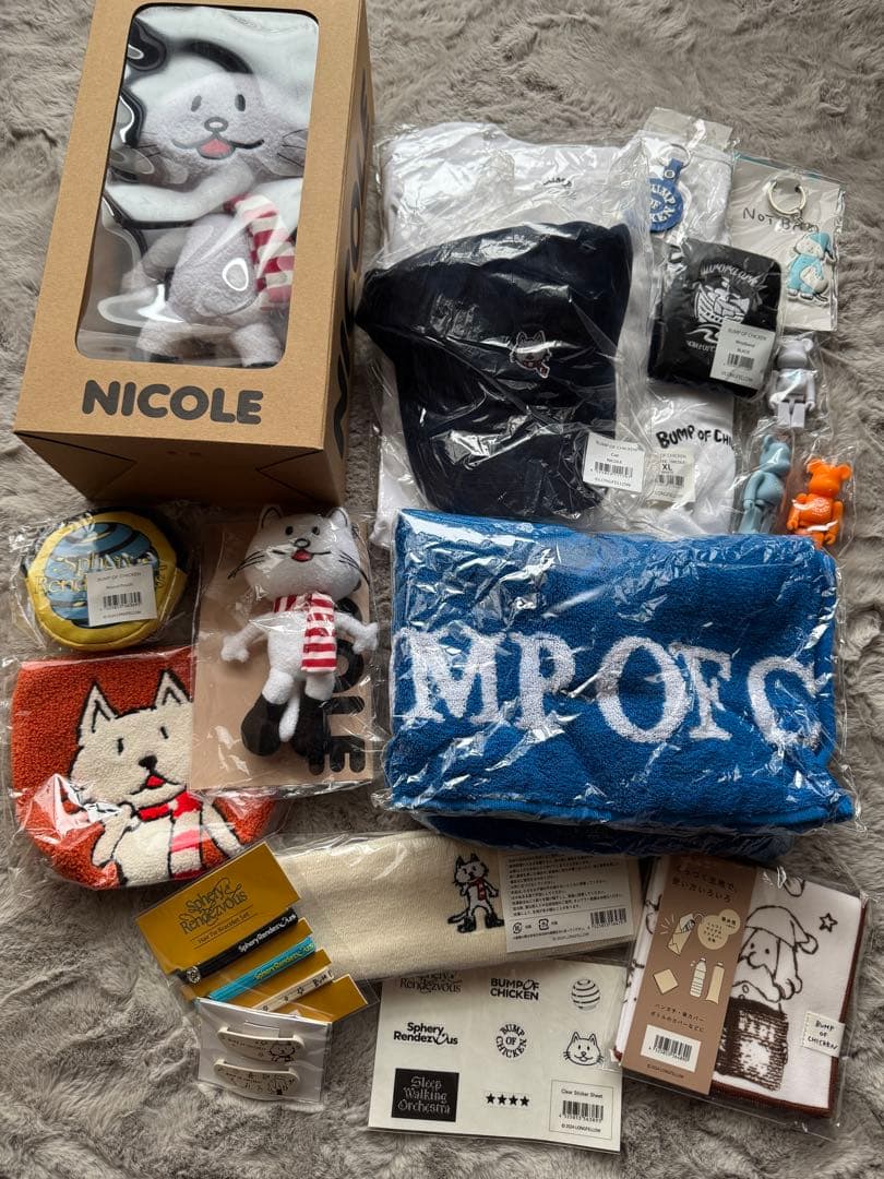 【新品】BUMP OF CHICKEN バンプ グッズまとめ売り　ニコル多数