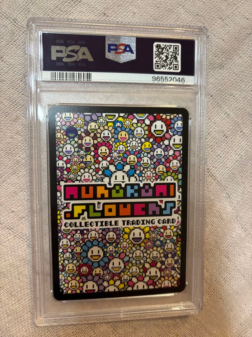 サイン認証 銀ふすま 村上隆 108フラワーズ PSA10