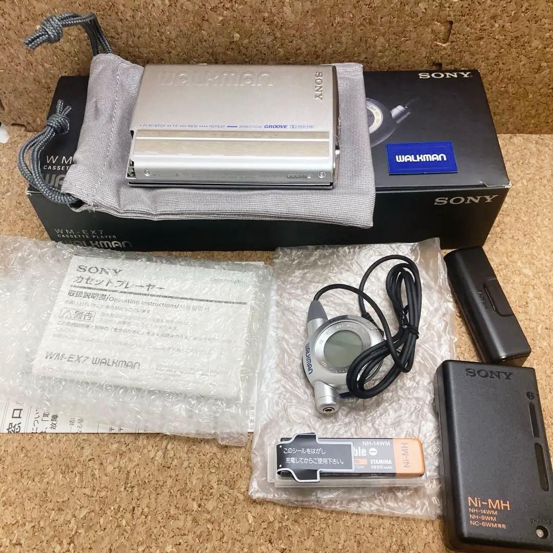 【希少】SONY WM-EX7 カセットウォークマン 付属品付き