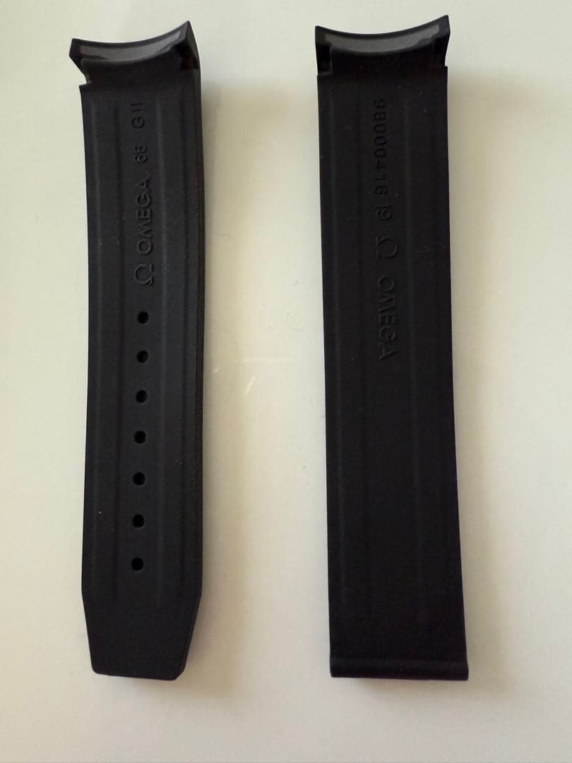 オメガ スピードマスターレーシングラバーベルト 19mm黒