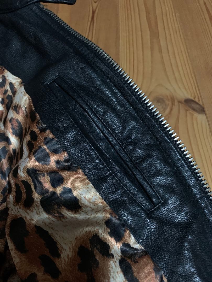 シングルライダースジャケットM美品