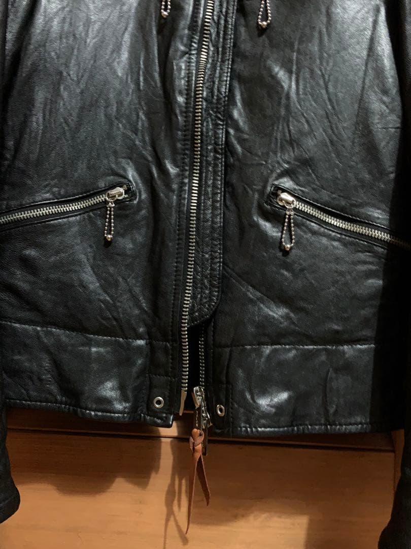 シングルライダースジャケットM美品