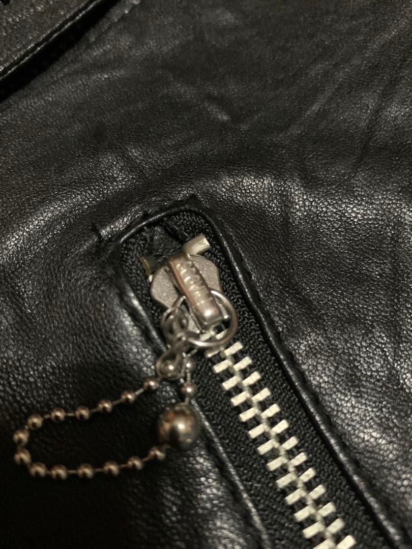 シングルライダースジャケットM美品