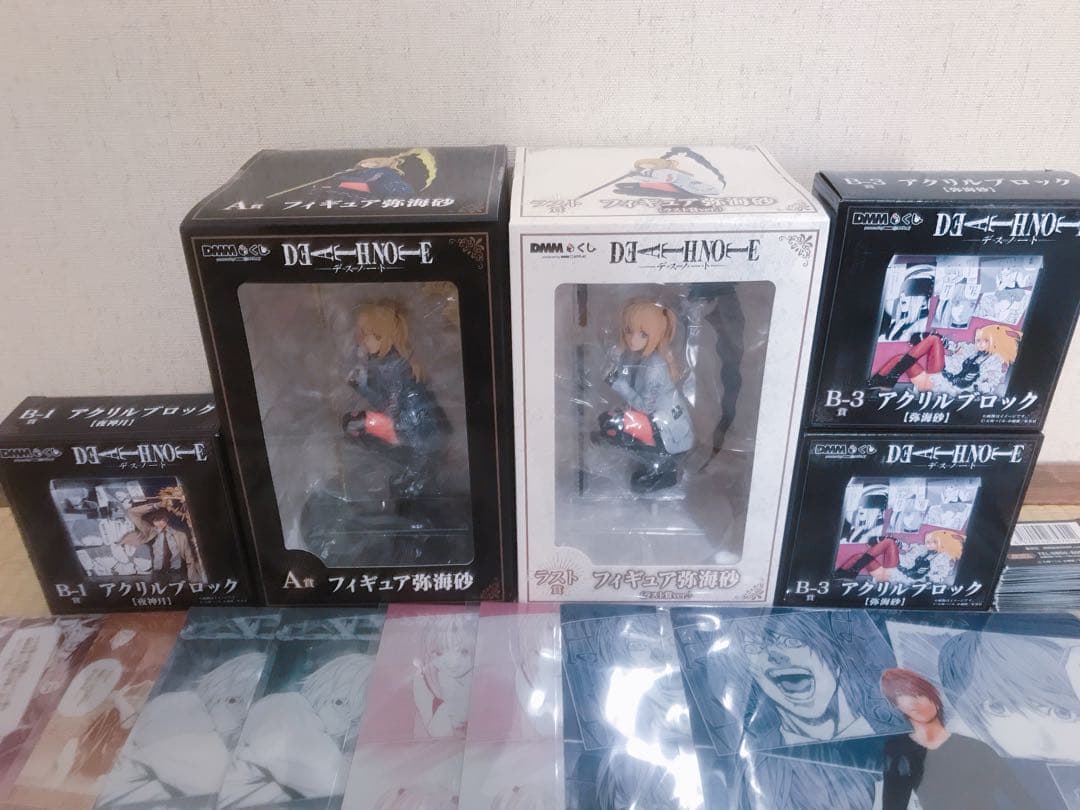 デスノートくじ　フィギュア　アクリルブロック　セット