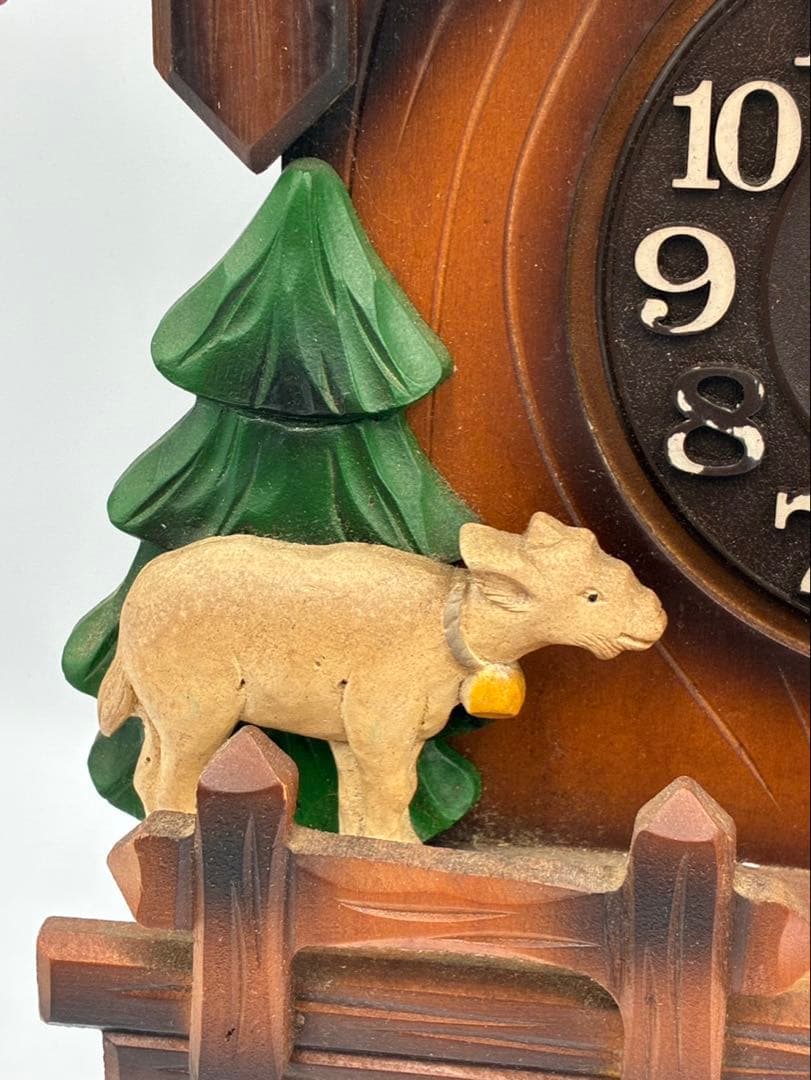 CITIZEN シチズン 鳩時計 山羊 小屋 少女 振り子時計 ポッポ時計