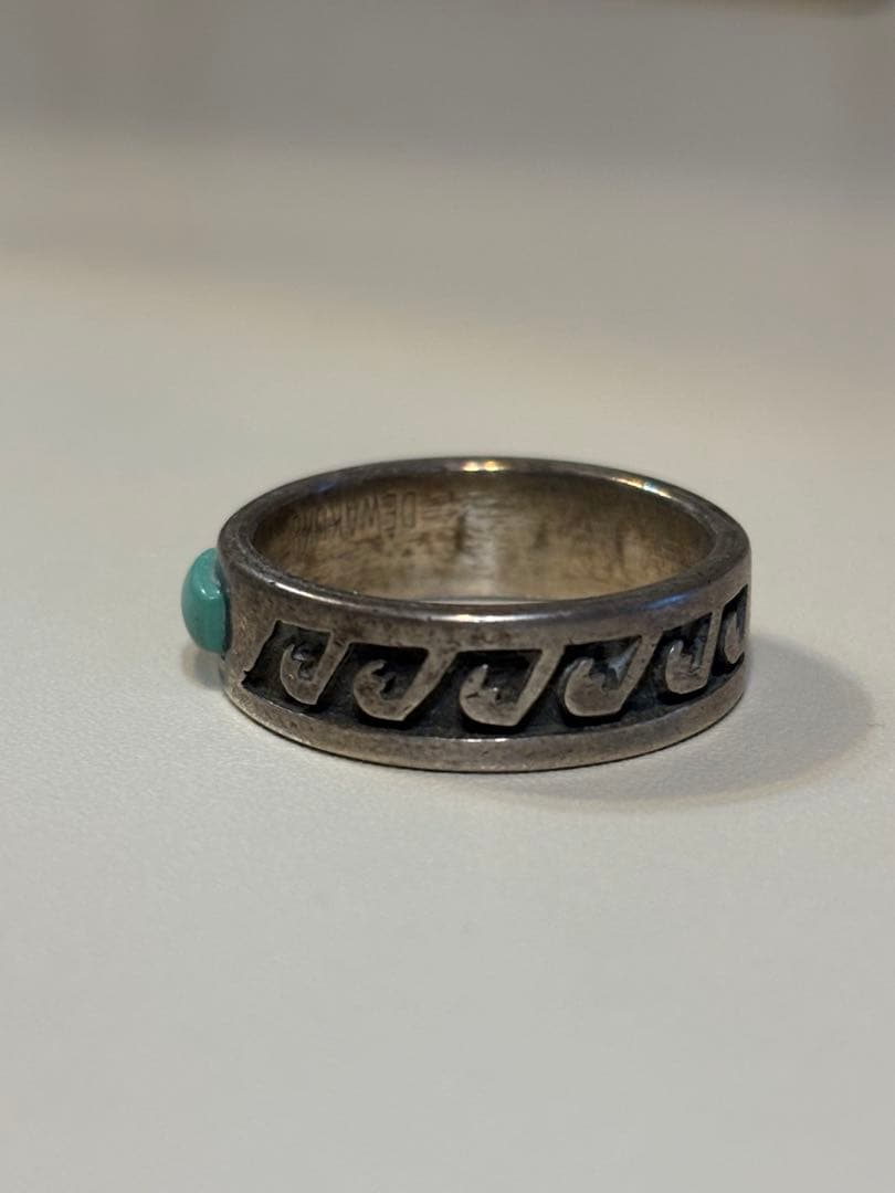 ターコイズ石付きシルバーリング インディアンジュエリー