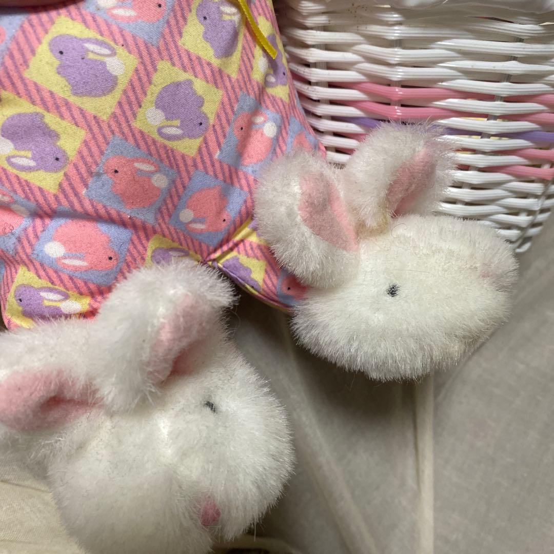 最終お値下け ヴィンテージ　ラビット　バスケット