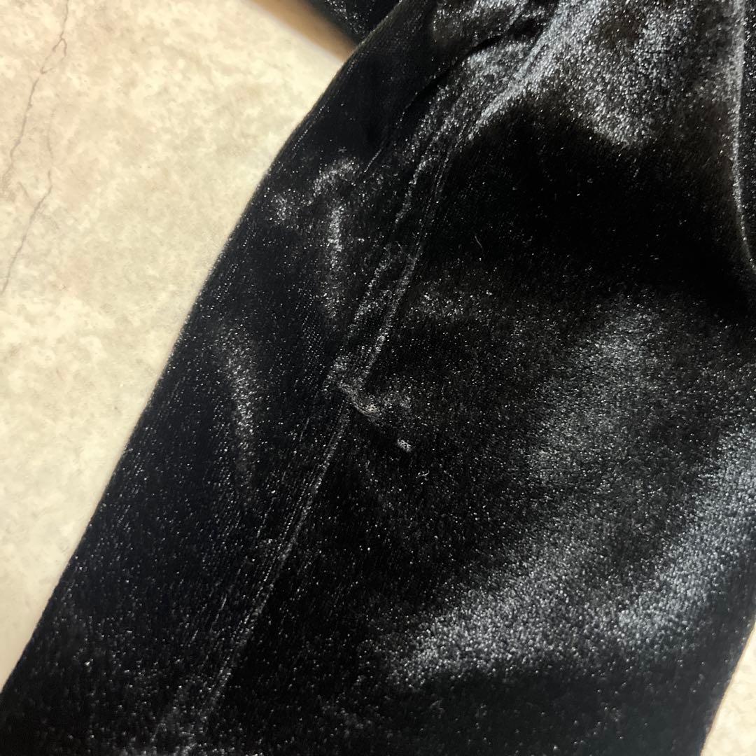 FUGA MARIA刺繍　ベロアパーカー　ラインストーン