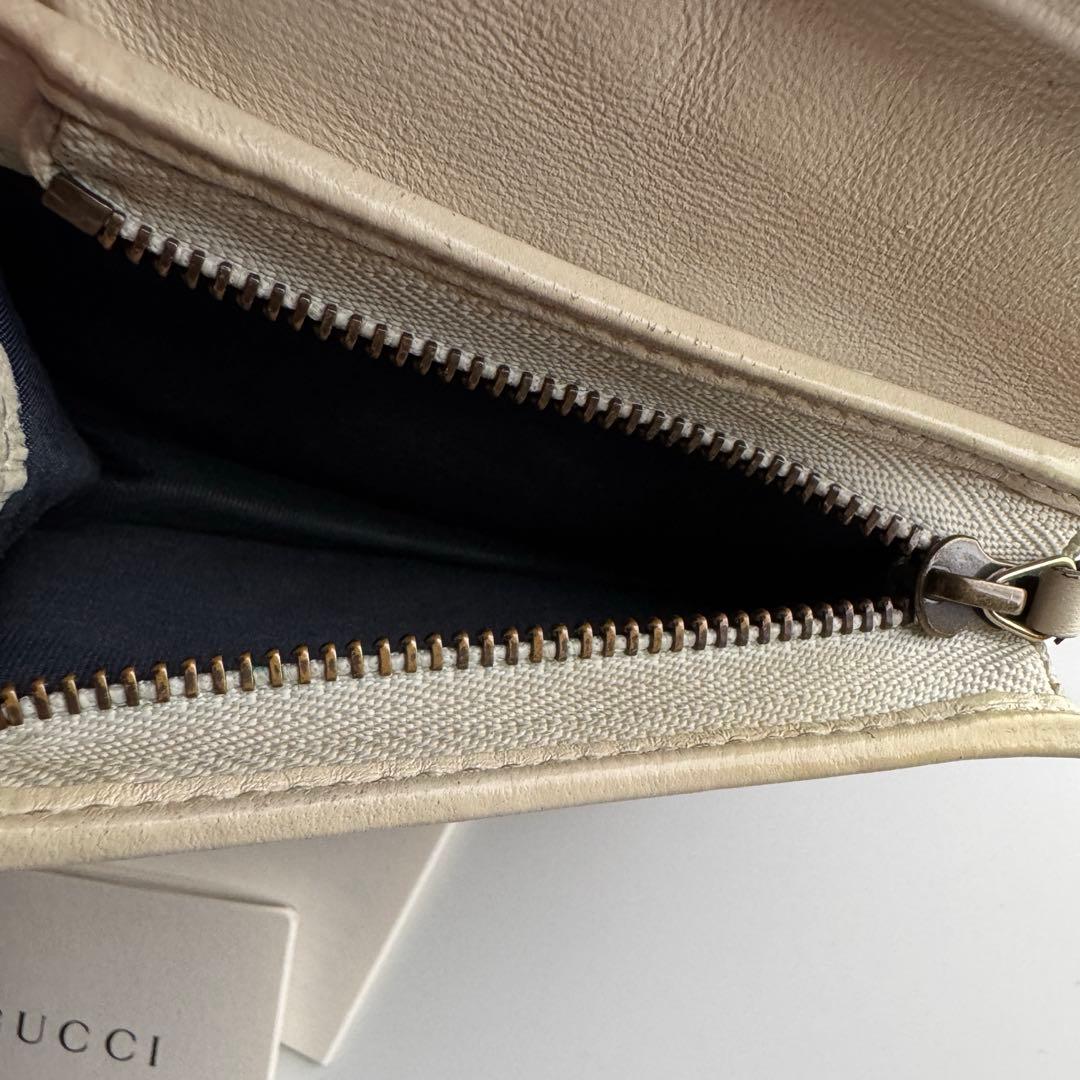 【美品】 241 GUCCI グッチ マーモント 2つ折り 財布 コンパクト