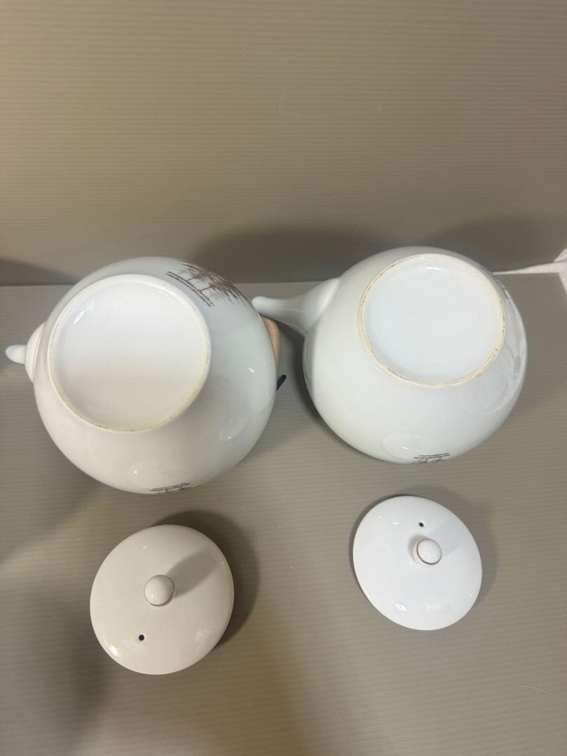 2301 深川製磁　茶器セット　急須2客　湯呑蓋付13客