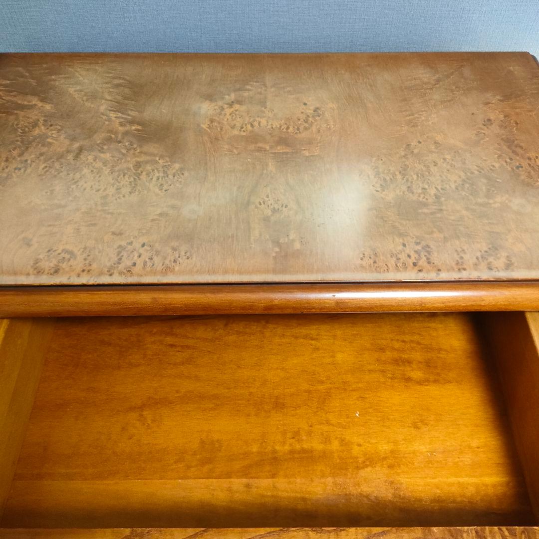 【ヴィンテージ 希少バールウッド】イタリア製クラシックキャビネット 鍵付き