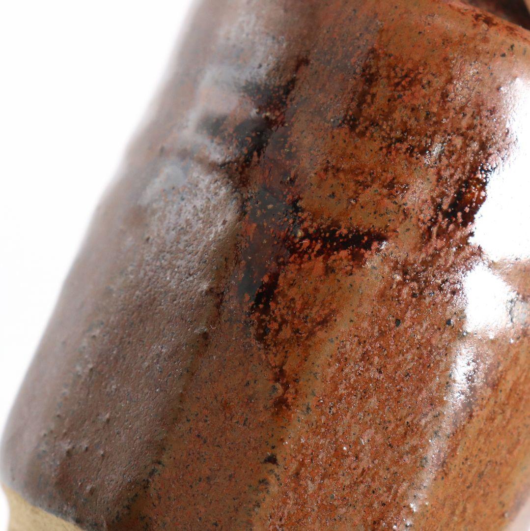 加藤弥右衛門作 瀬戸 茶入 正倉院竪笛彫刻文仕覆 茶道具 共箱　V915