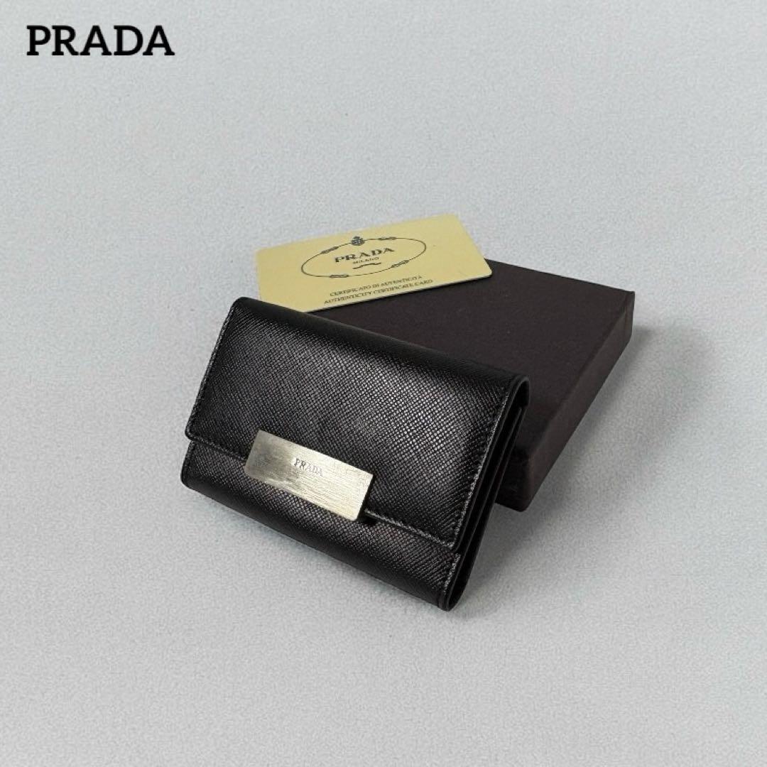 小物 10s prada archive leather key&card case