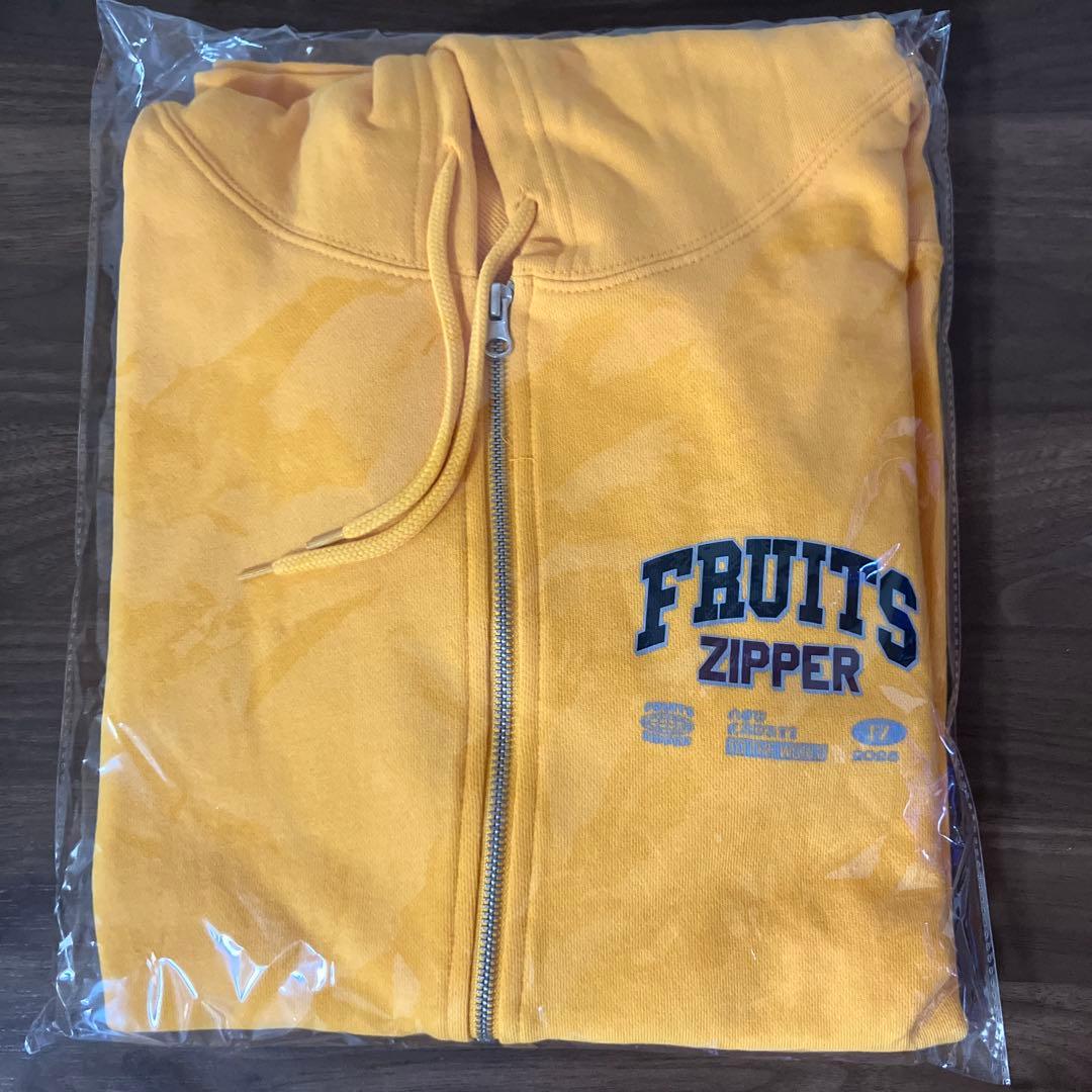 フルーツジッパー オレンジ　パーカー