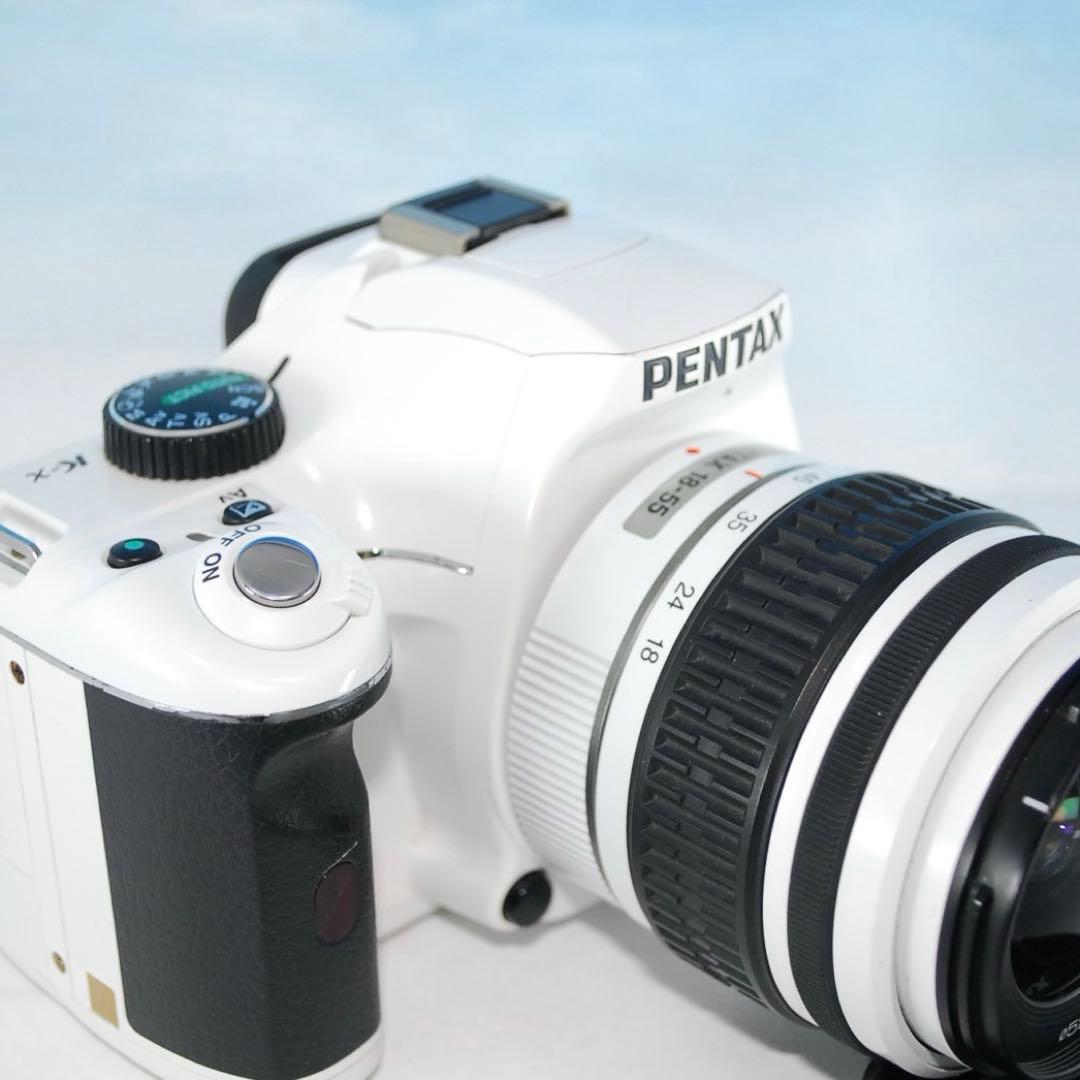 ❤️PENTAX K-x ❤️ホワイト レンズキット リチウム電池付 動作確認済✨