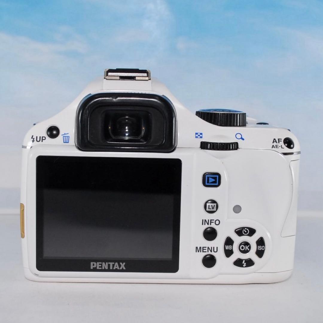 ❤️PENTAX K-x ❤️ホワイト レンズキット リチウム電池付 動作確認済✨