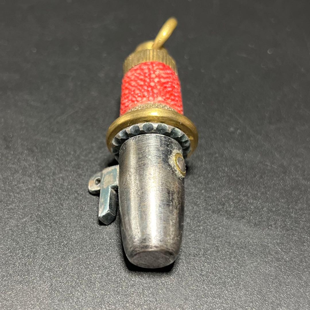 ◎江戸時代 本鮫皮十手型根付鉄地根付 腰提げ物◎古美術骨董武具◎古道具 庵々