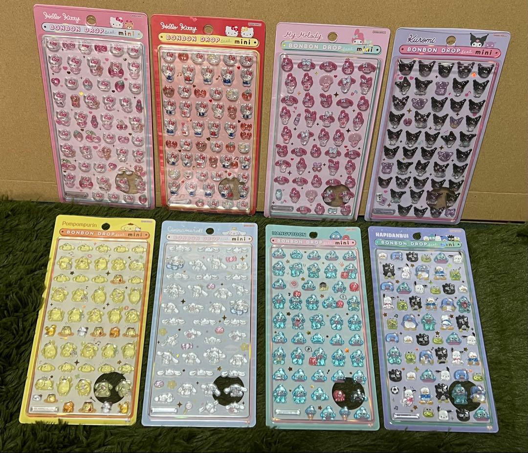 【正規品⭐︎新品♪】ボンボンドロップシールミニ　８種類コンプセット⭐︎ おまけ付き♪