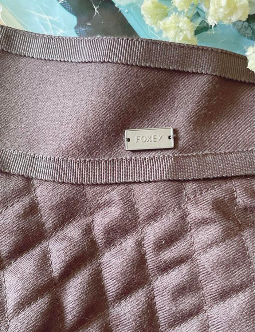 極美品！FOXEYクロスフレアスカート 40 Rene foxey