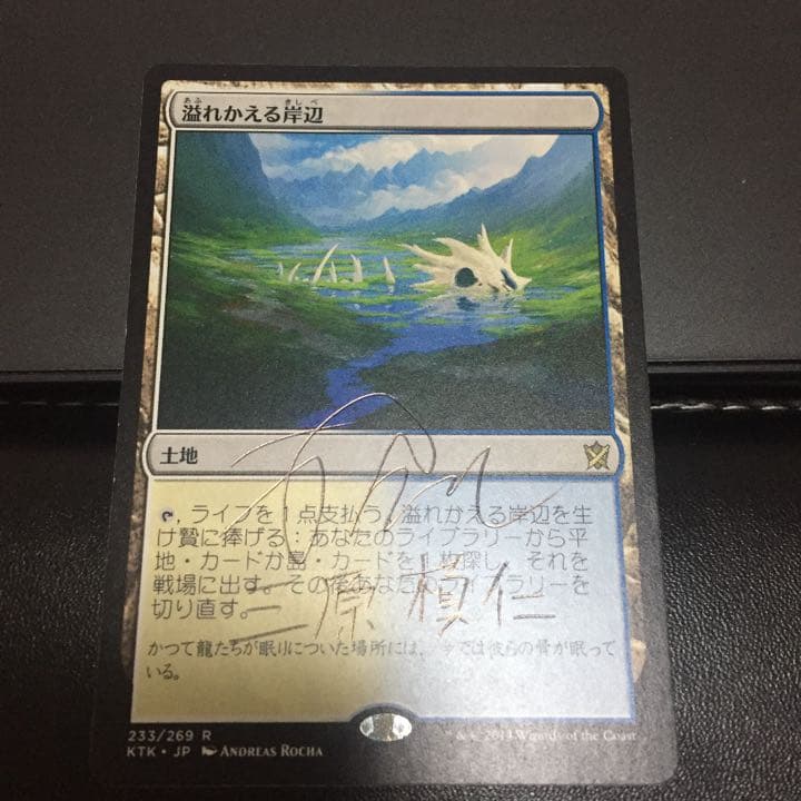 溢れかえる岸辺 サイン