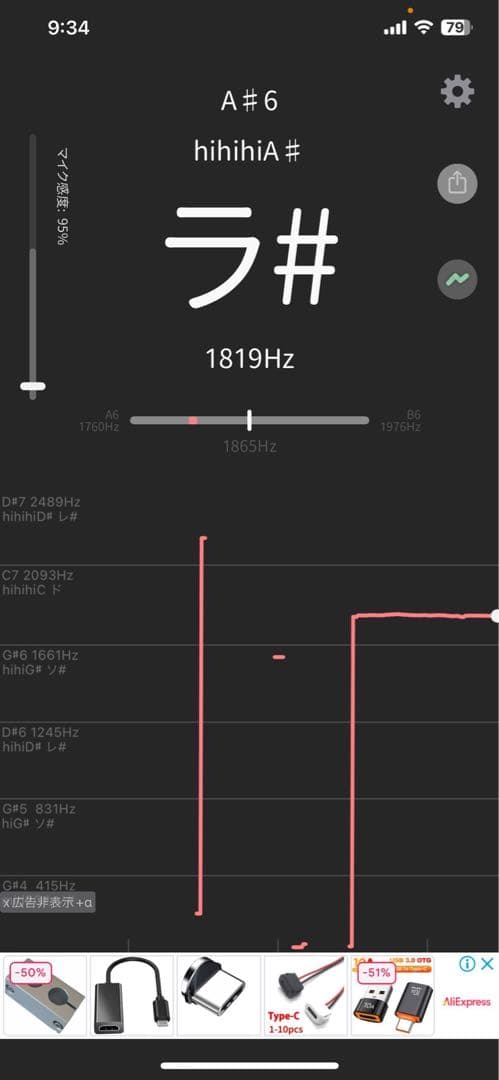 パイプオルガン　リード　34本